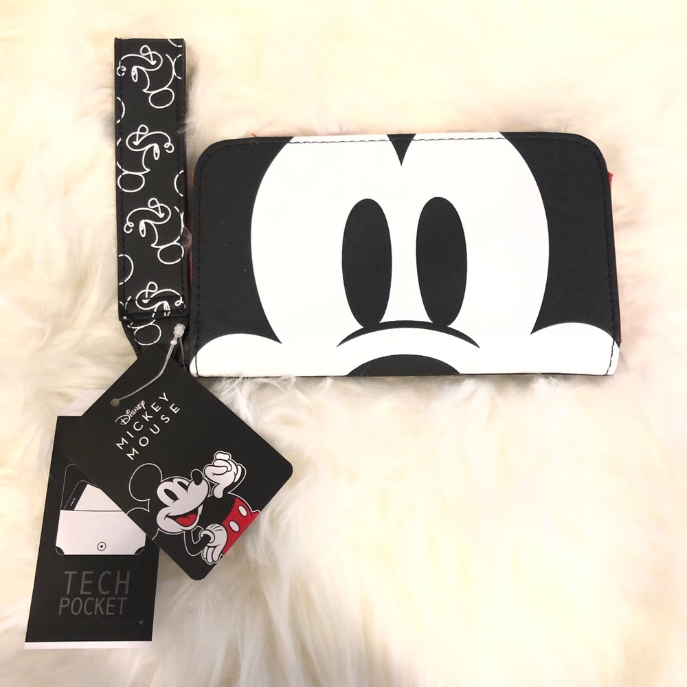 Disney Mickey Mouse Wallet with Tech pocket & strap